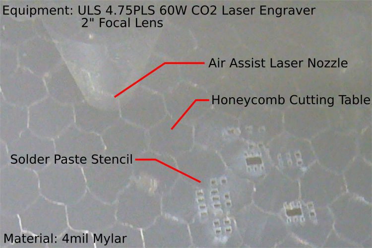 Laser Cutting Mylar Stencil