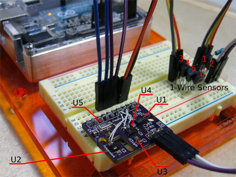 Arduino Environment Sensor Board Testing Setup